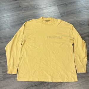 Essentials yellow Fabric with cream label